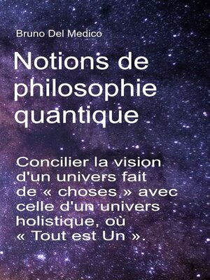 cover image of Notions de philosophie quantique